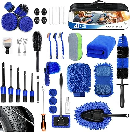 Car Cleaning Kit – 41 Piece Detailing Set for Interior & Exterior Care - Image 9