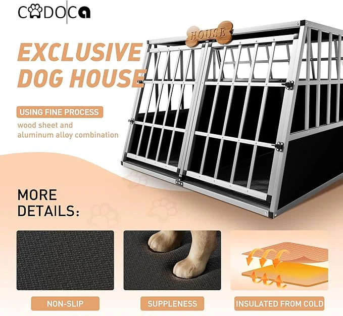 Dog Car Crate – Lockable Aluminium Travel Cage for Boot - Image 3