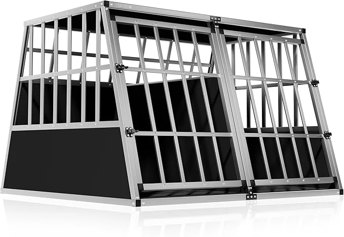 Dog Car Crate – Lockable Aluminium Travel Cage for Boot - Image 4