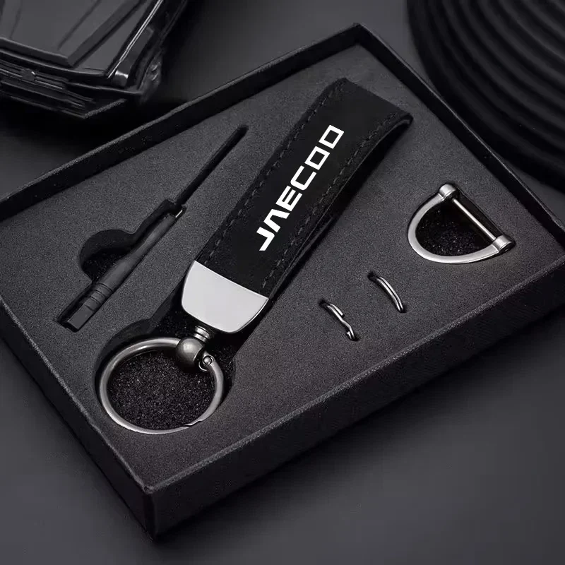 Jaecoo Leather Keyring Keychain | Premium Car Accessory with Metal Hook - Image 3