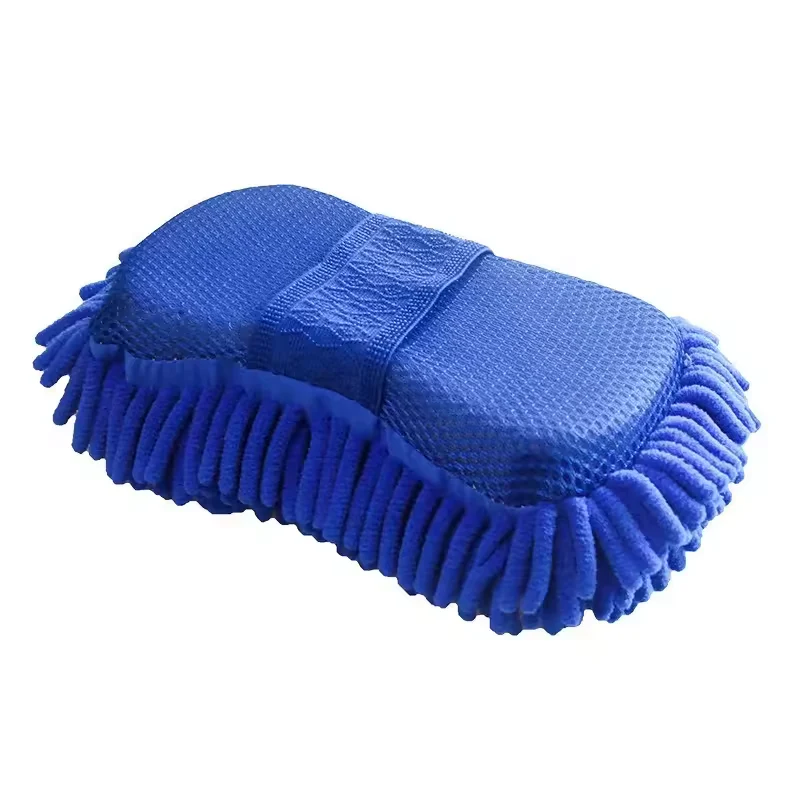 Microfiber Car Wash Mitt | Chenille Sponge Glove for Scratch-Free Vehicle Cleaning - Image 2