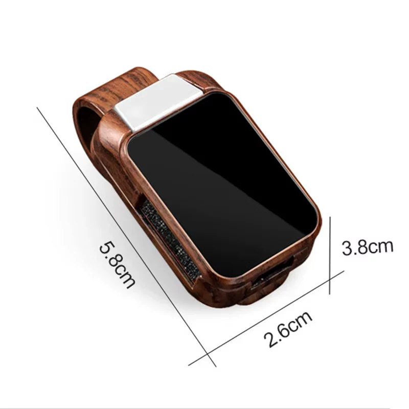 Wood Grain Car Sun Visor Glasses Clip for Jaecoo | Sunglasses & Card Holder Accessory - Image 5